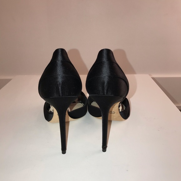 CHRISTIAN DIOR SATIN PEEP TOE SHOES - Picture 4 of 5